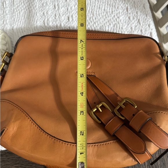 Ralph Lauren Camel Leather Crossbody Bag - Picture 9 of 9